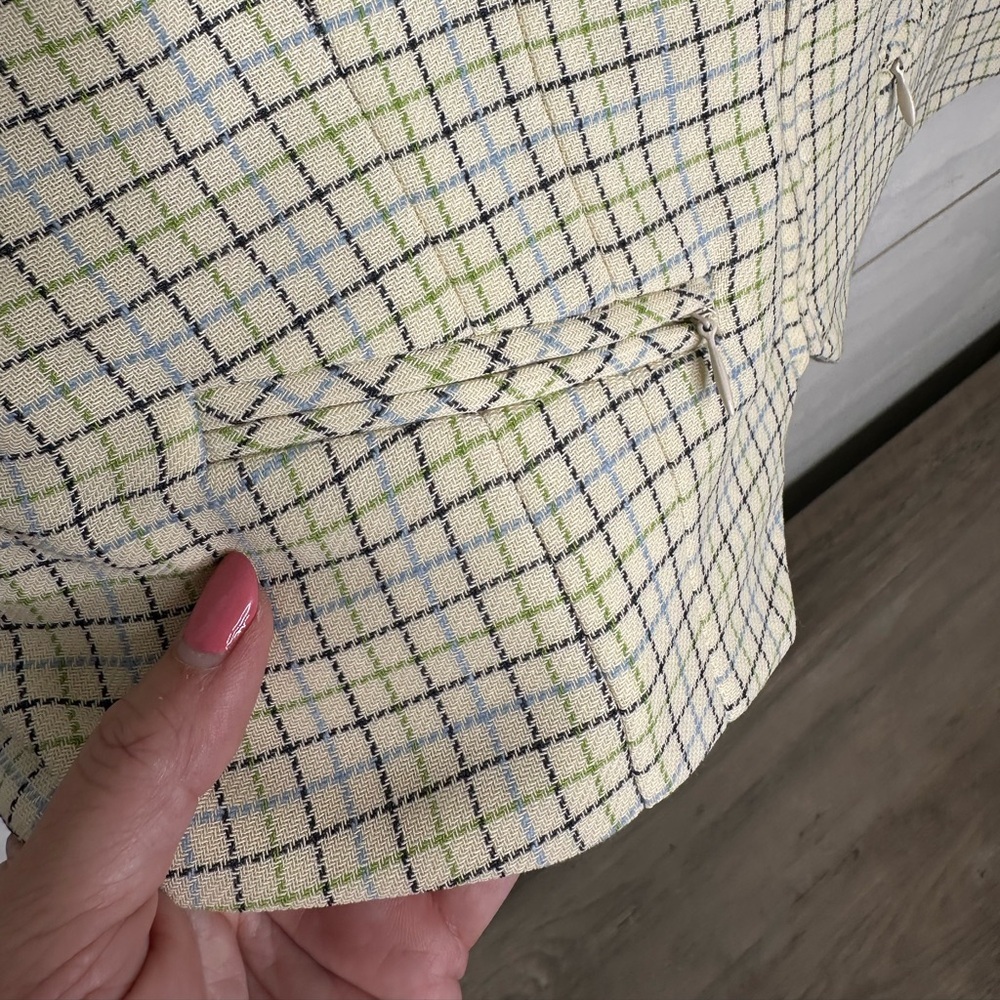 Burberry Womens Size 10 Vintage Plaid Vest Nova Check Sleeveless Wool Blend Top - Picture 2 of 7